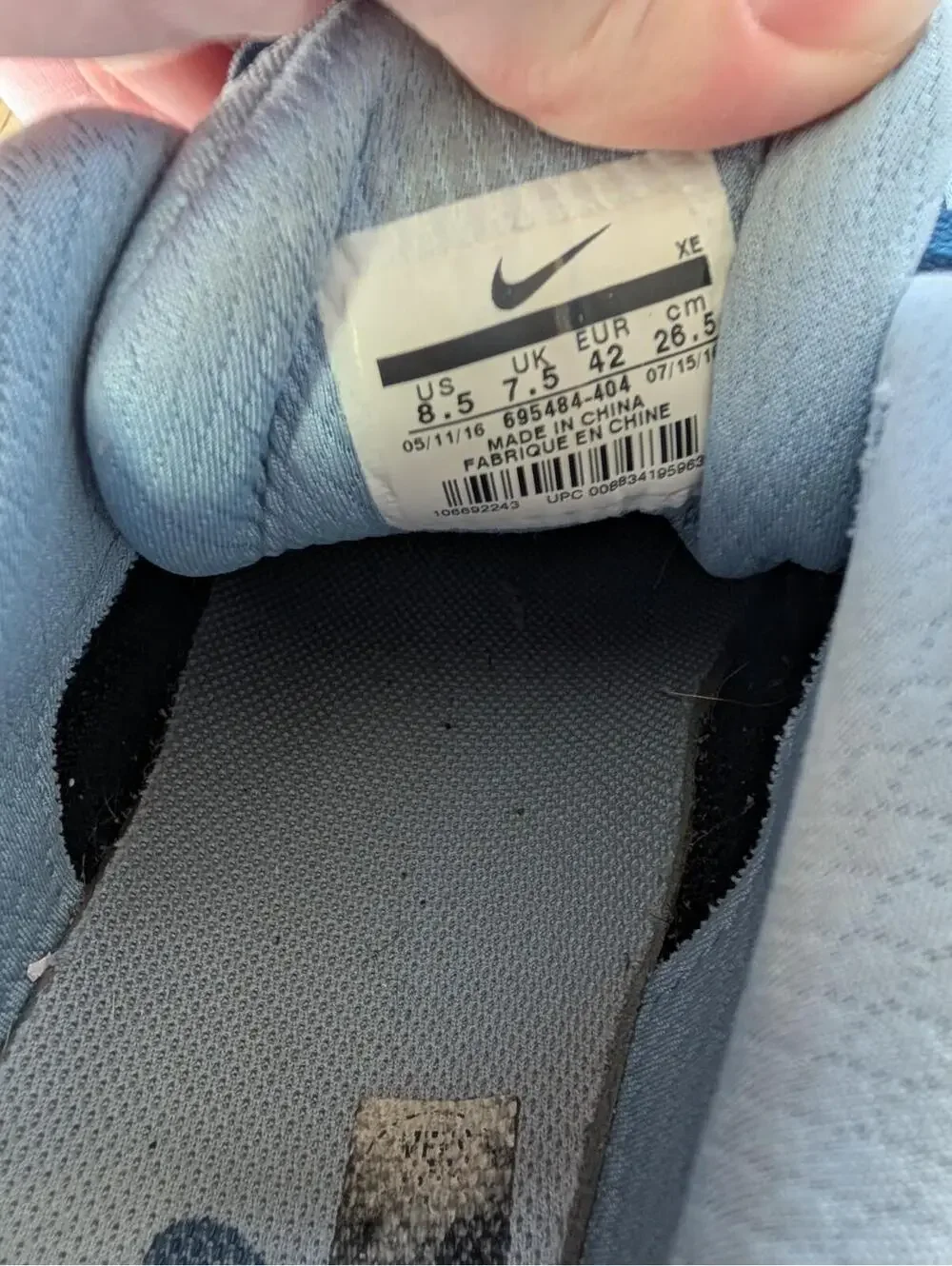 Nike Air Max LTD 3 Premium Trainer Shoes Mens Size 8.5 695484-404 Gray Blue